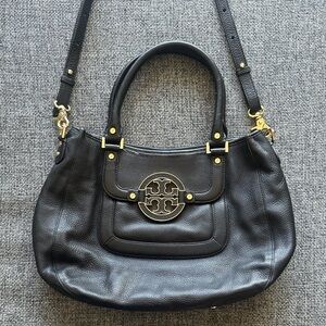 TORY BURCH Black Leather Handbag